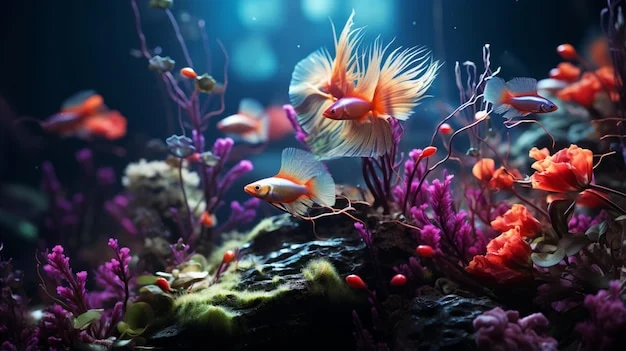 تجربه ای بی نظیر از زیبایی و آرامش با ماهی های آکواریوم
