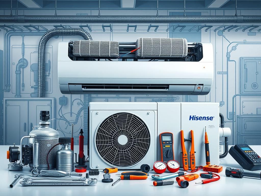 تعمیر و تعویض قطعات کولر گازی هایسنس | راهنمای کامل