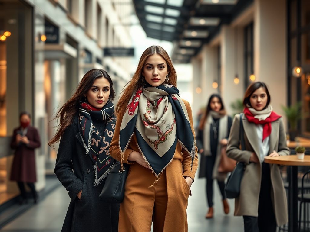 شلوار | ابریشم چگونه با مینی اسکارف استایل مدرن بسازیم؟