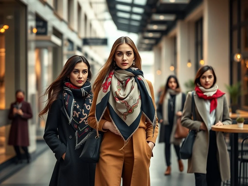 شلوار | ابریشم چگونه با مینی اسکارف استایل مدرن بسازیم؟